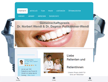 Tablet Screenshot of dr-wendl.de
